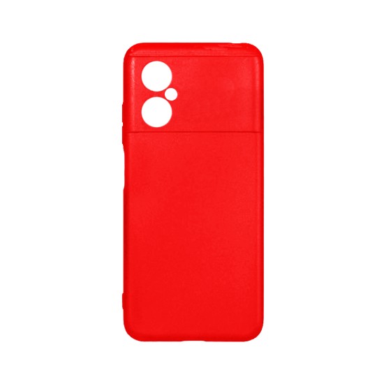 Capa de Silicone para Xiaomi Poco M4 5g Vermelho